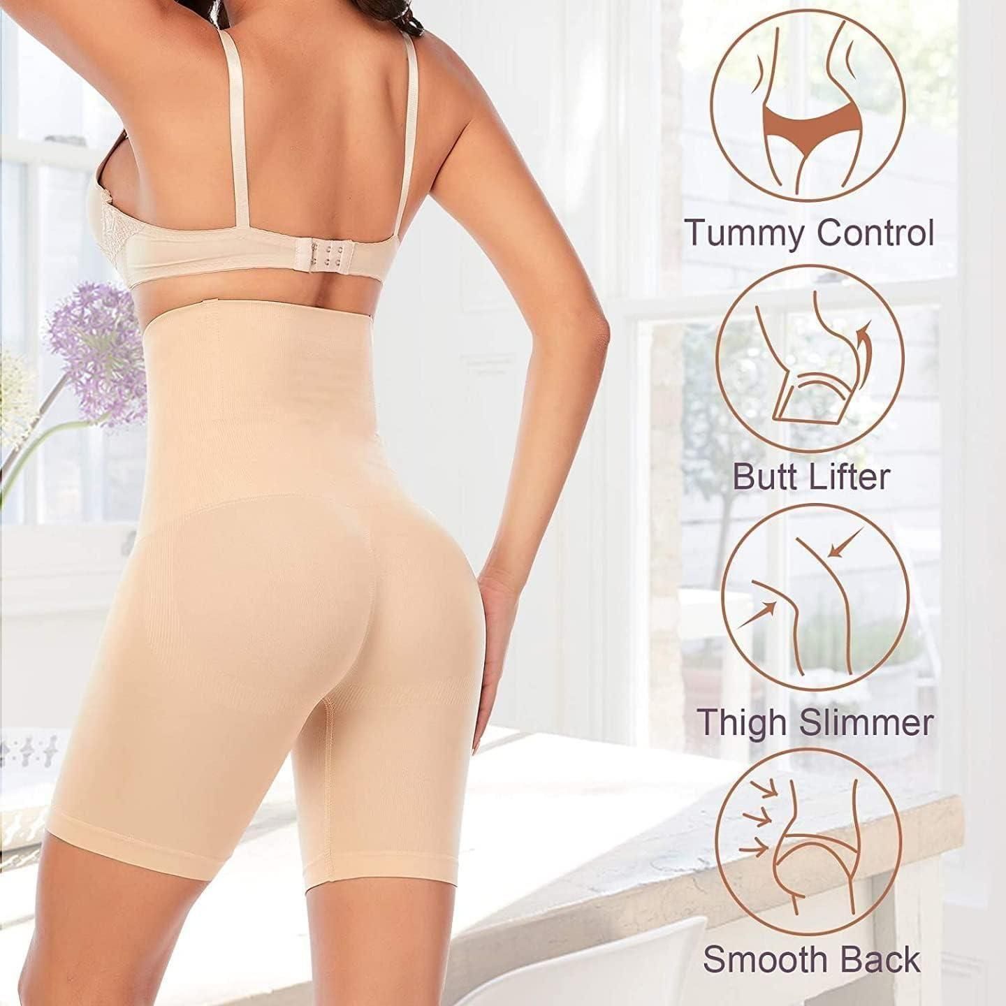 4-in-1 Shaper - Quick Slim Shape Wear Tummy, Back, Thighs, Hips - Black/Efffective Seamless Tummy Tucker a51190