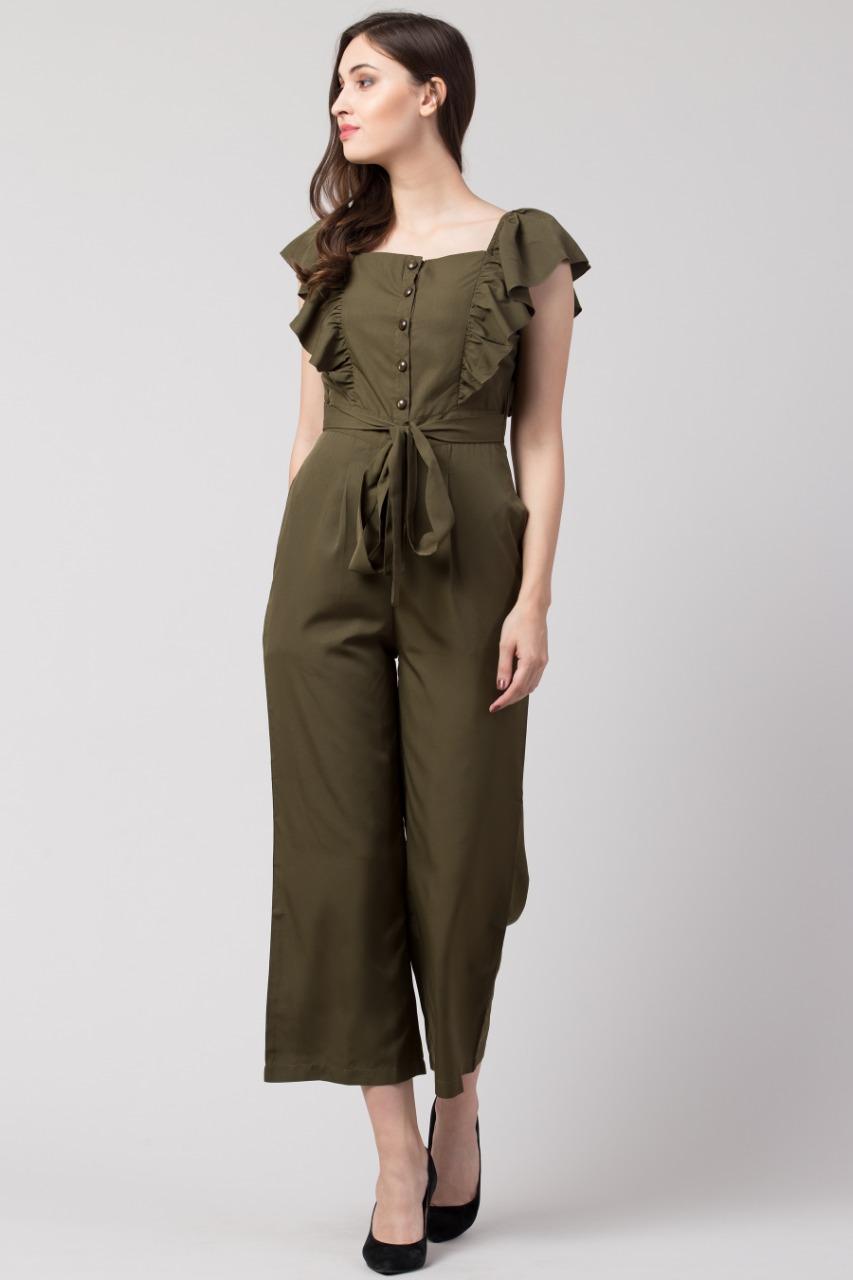 Verve Studio Polyester Solid Jumpsuit a51190