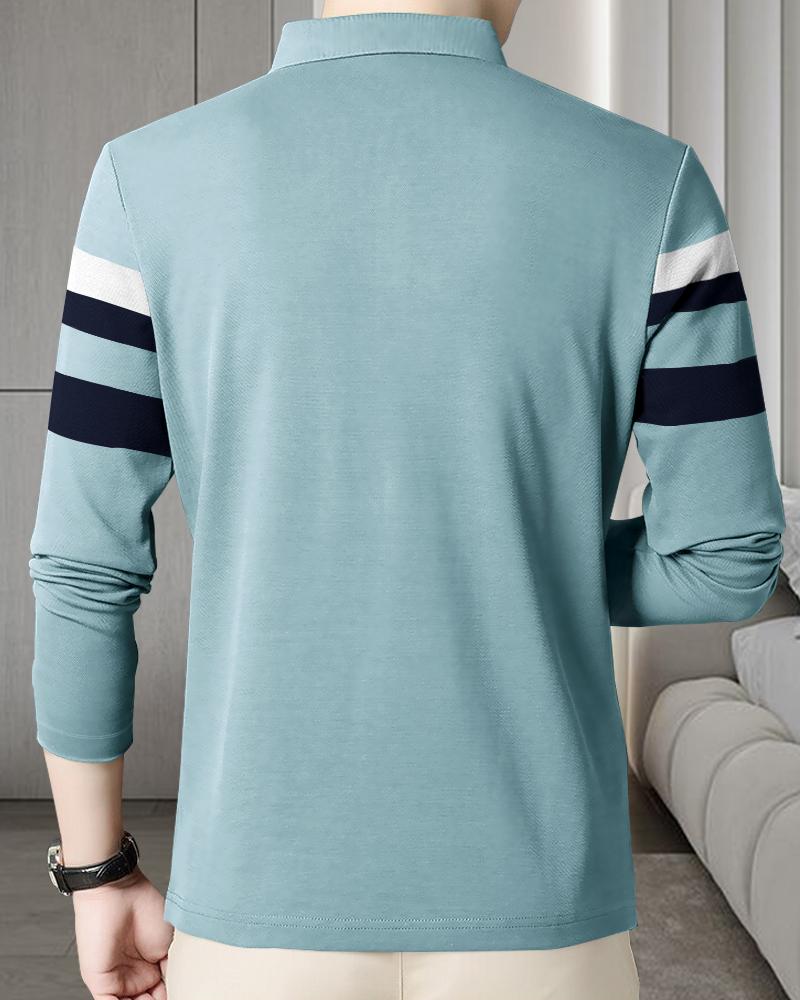 Eyebogler Men Full Sleeves Polo Neck T-shirt a51190